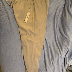 Fear of God essentials gray lounge pants waffle size xl new